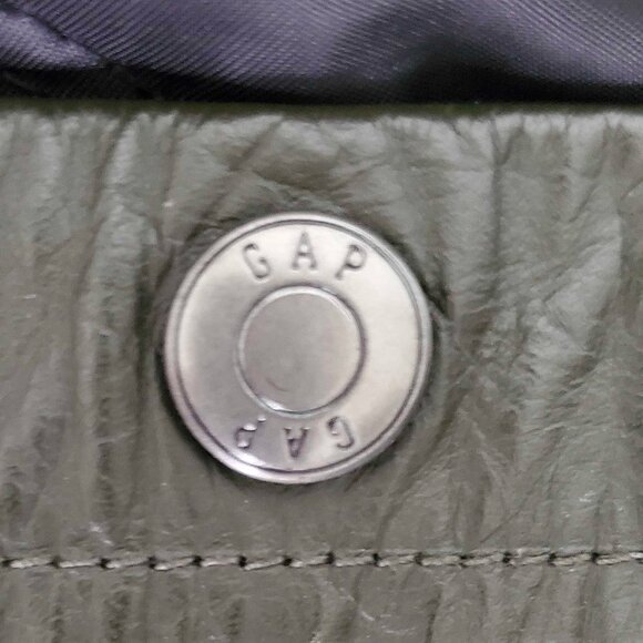 Vintage Gap Mens 90s Genuine Leather Jacket L - Picture 10 of 10